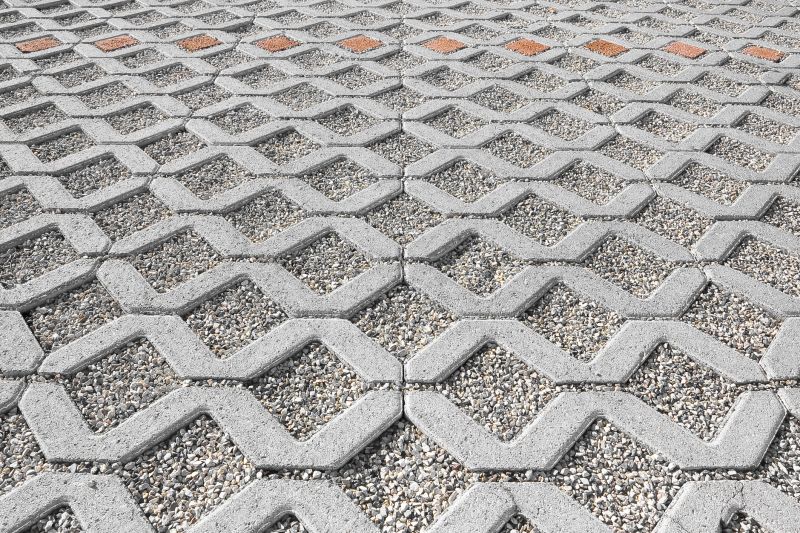 Walkway with Permeable Pavers
